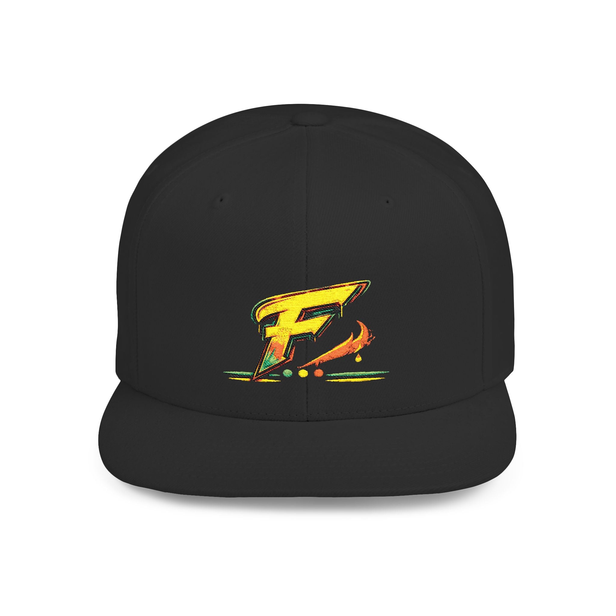 It's FLAVAS! Flat Bill Snapback Hat – Bold F Logo Streetwear Cap