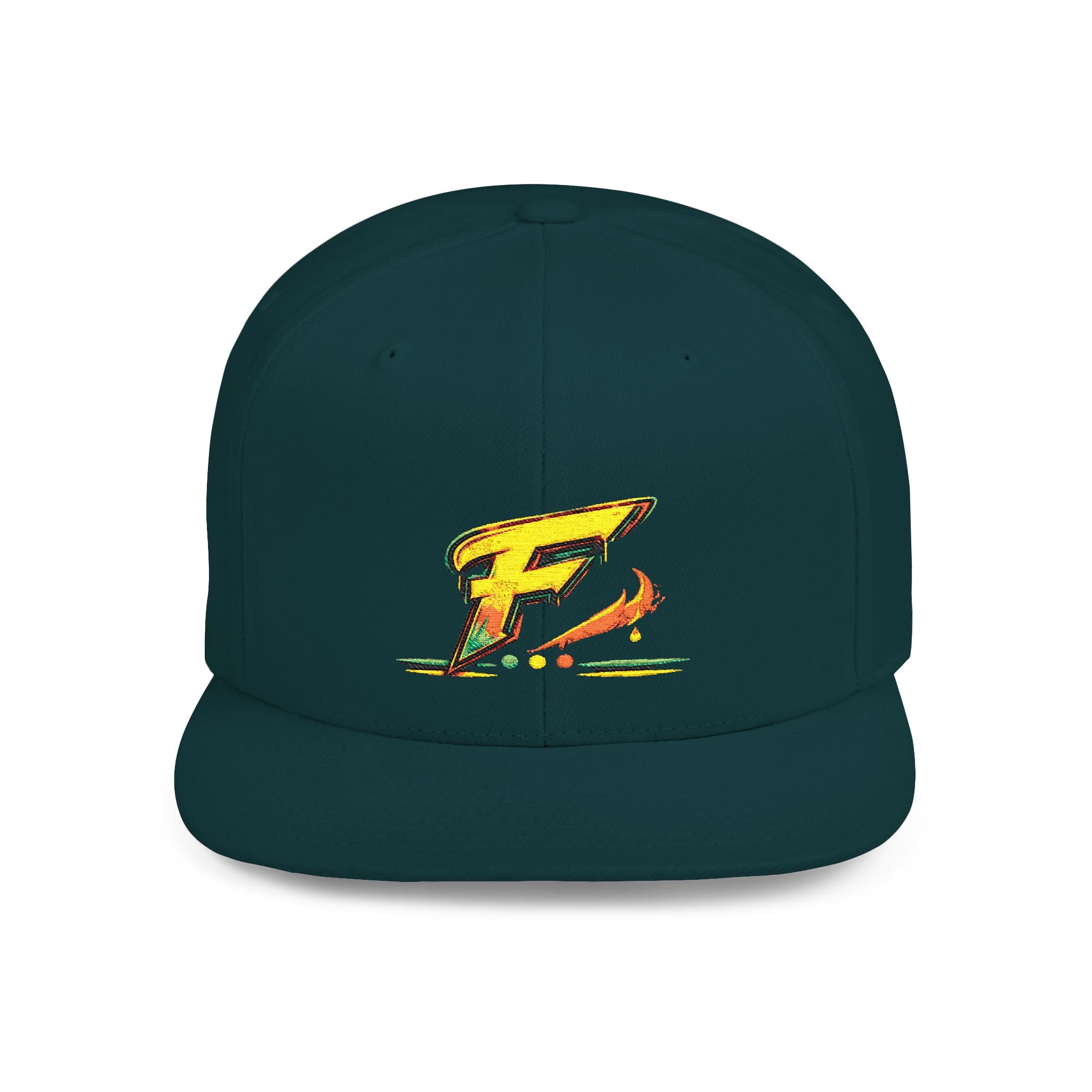 It's FLAVAS! Flat Bill Snapback Hat – Bold F Logo Streetwear Cap